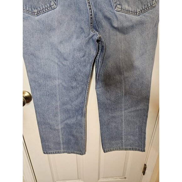 Levis 517 Jeans 42x30 Blue Denim Bootcut Cowboy Vintage Made in USA 1999 - Picture 7 of 10